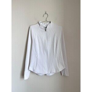 Athleta Women's Salutation Jacket in White Size XL